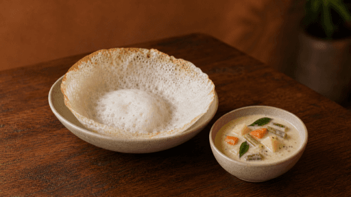Appam & Vegetable Stew